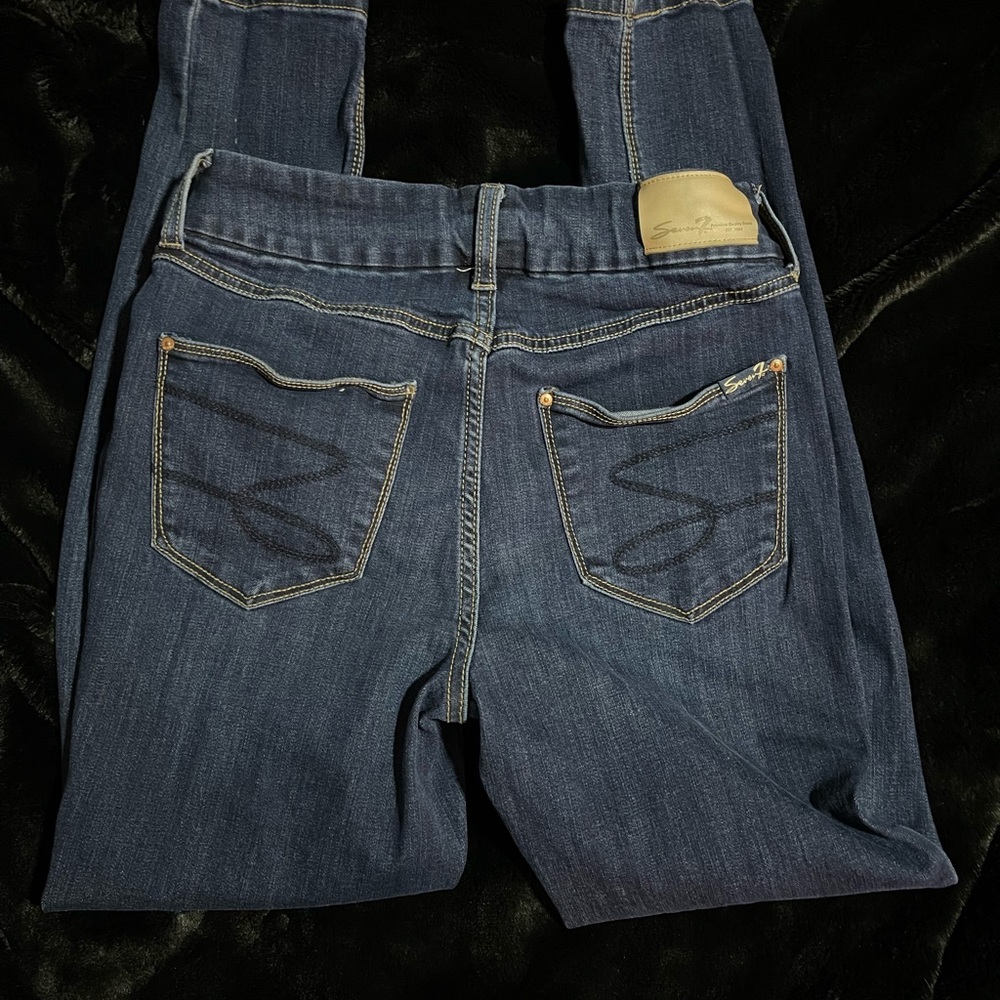 Seven7 Indigo Straight Leg Jeans